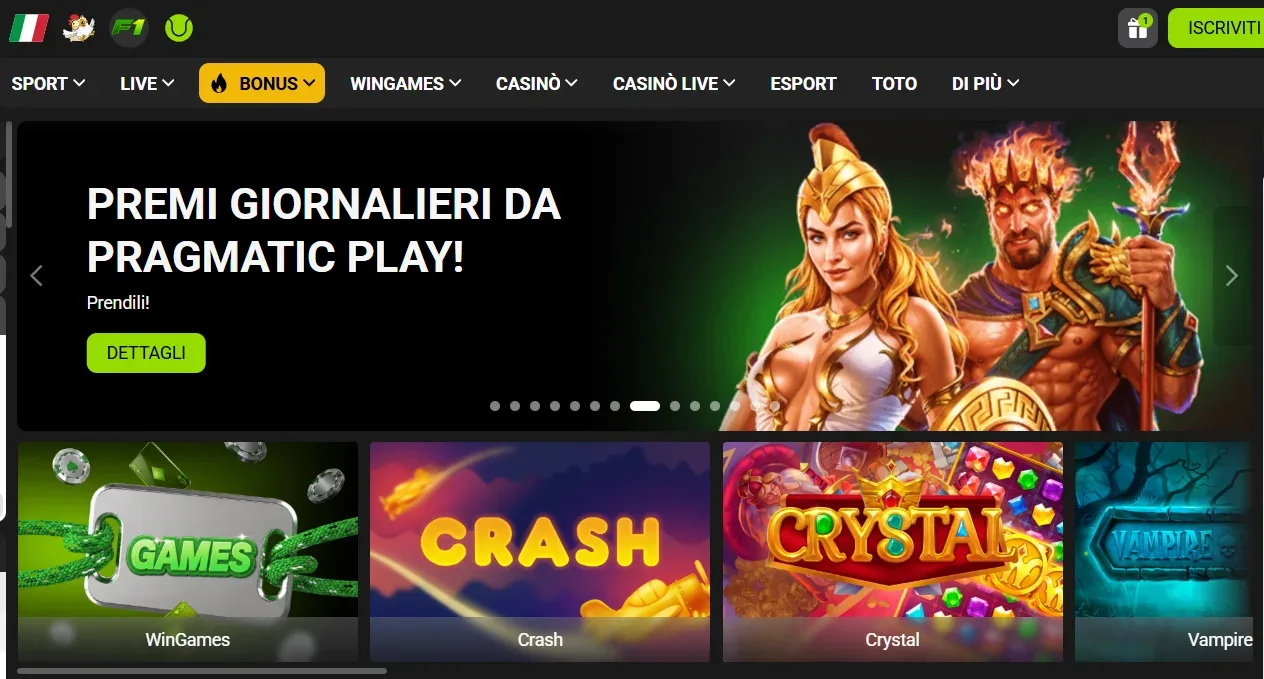 Winwin Casino — panoramica della piattaforma